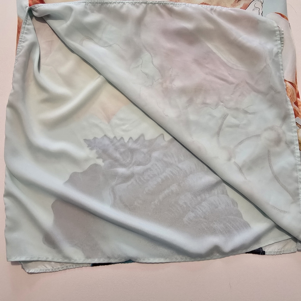 Muma World Murex Mist Vega Silk Dress Size L - Picture 4 of 16